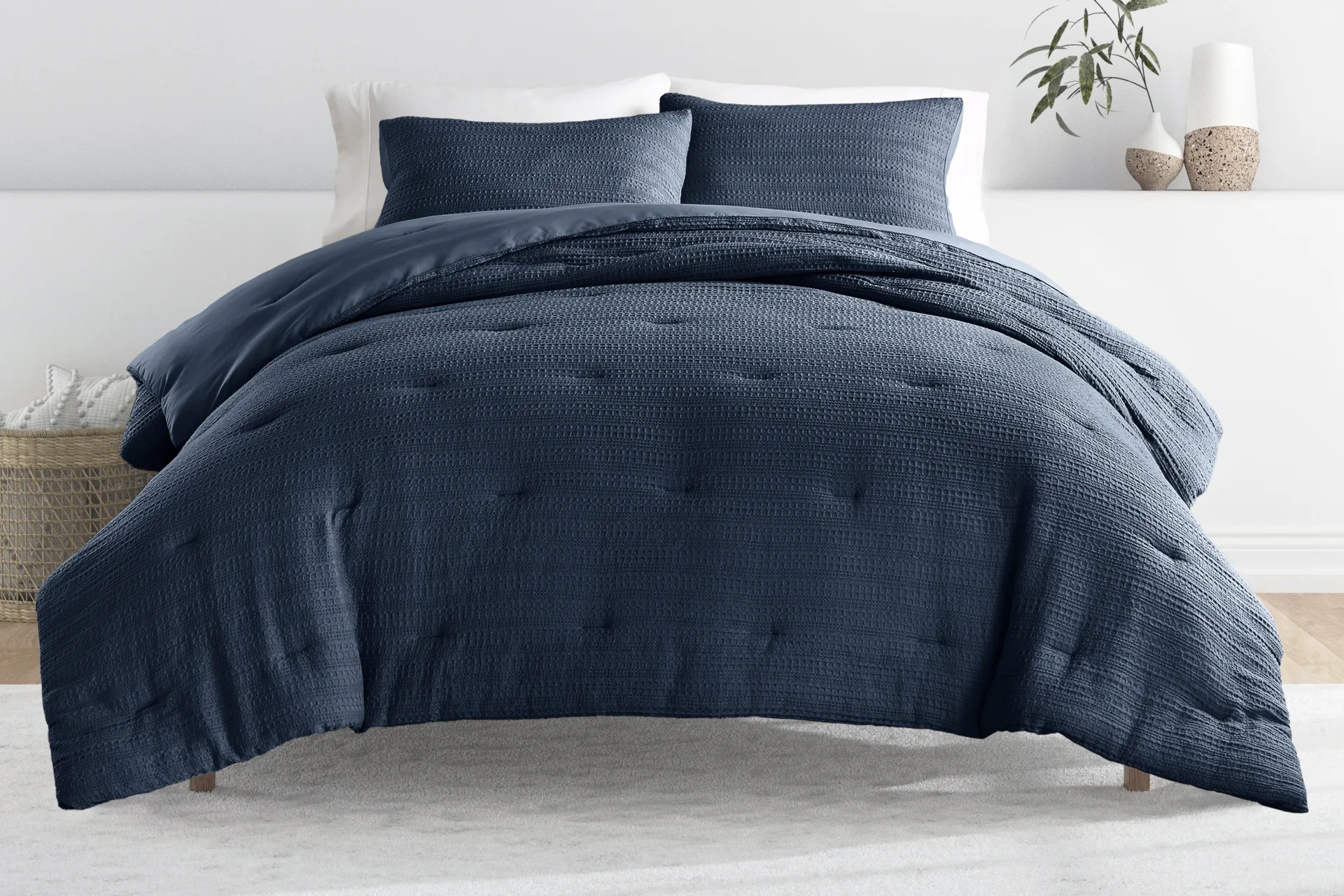 Hoplily Navy 2pc Twin Comforter Set - Image 2