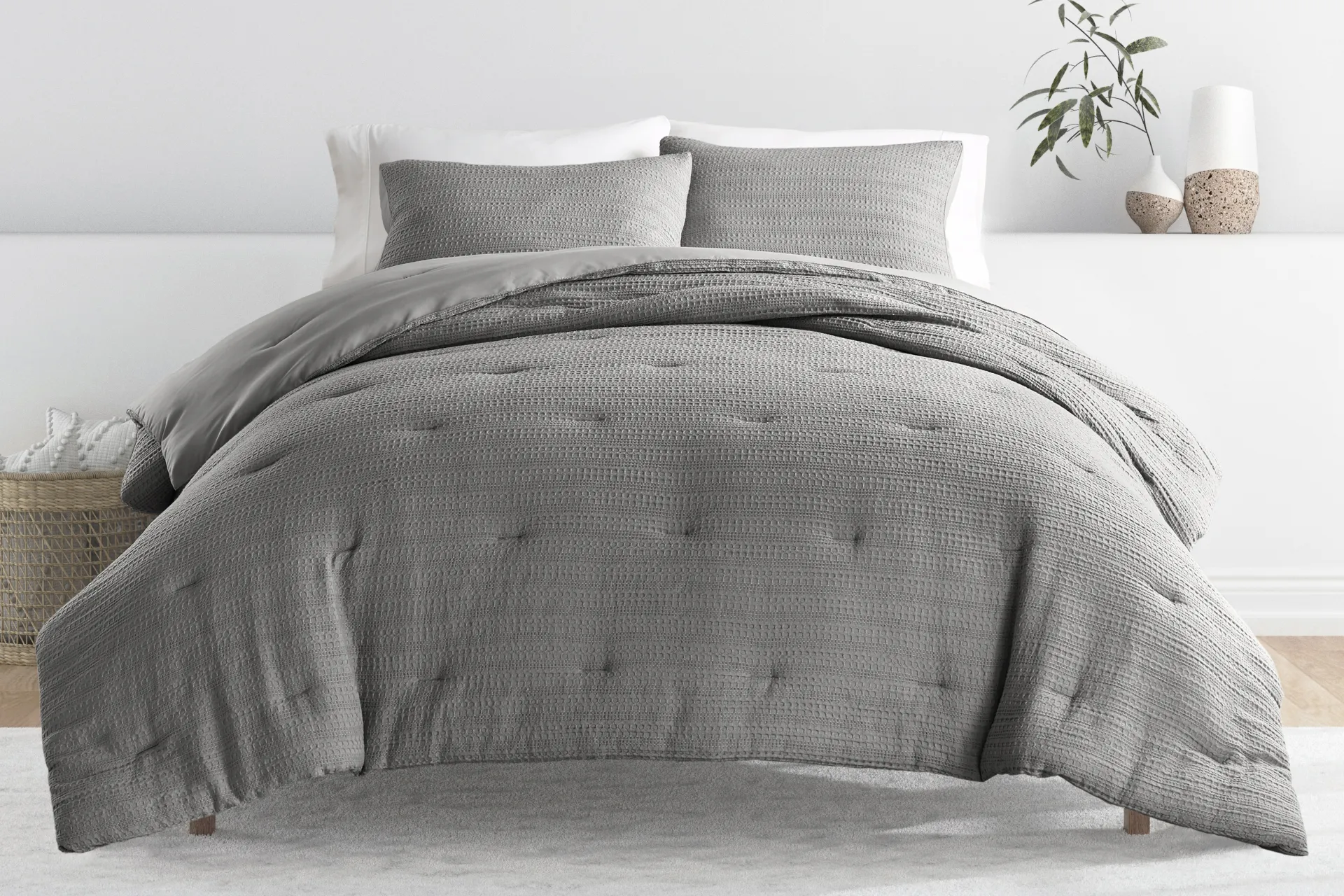 Hoplily Gray 2pc Twin Comforter Set - Image 2