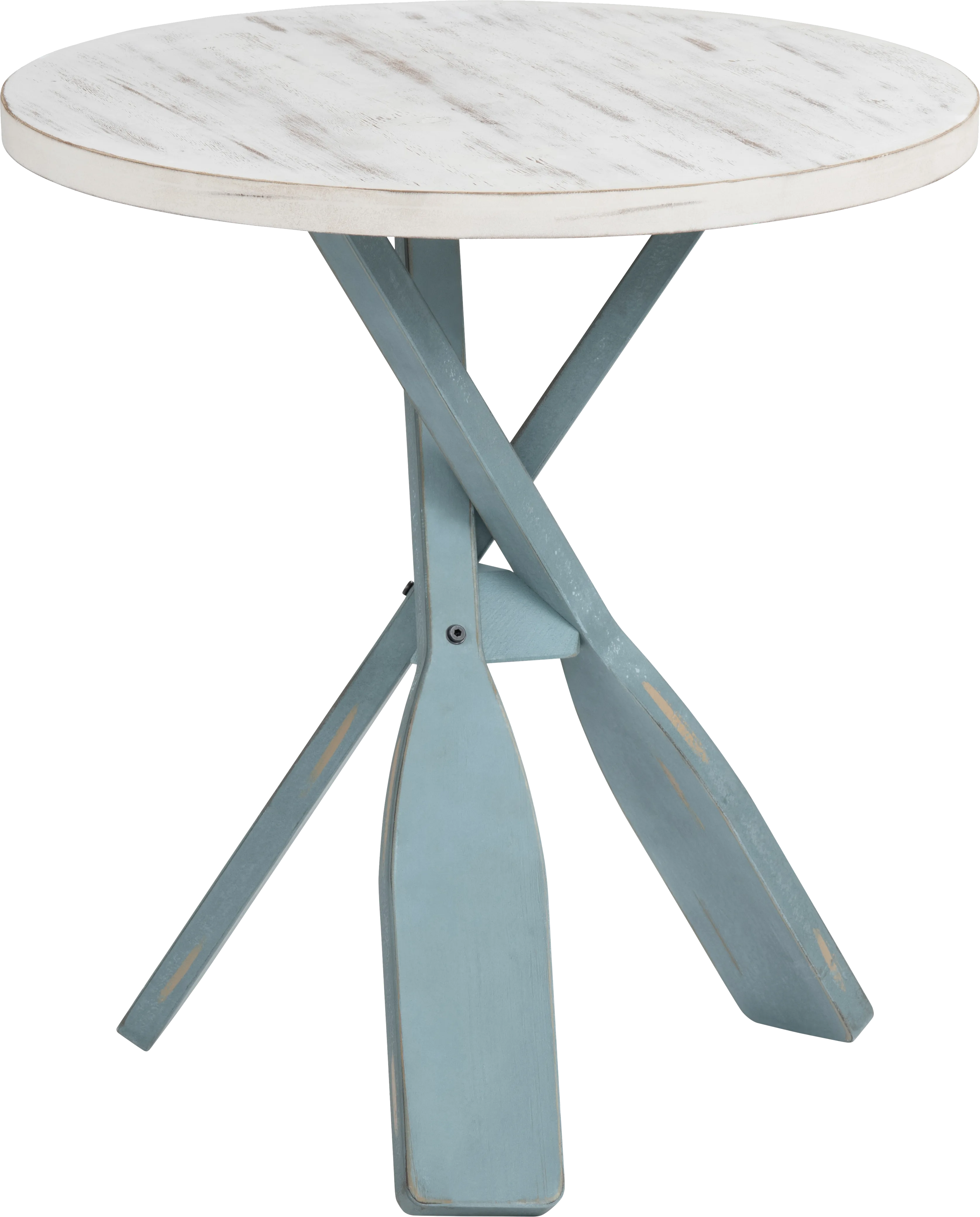 Goldspire White Accent Table - Thumbnail - Image 1