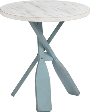 Goldspire White Accent Table