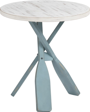 Goldspire White Accent Table