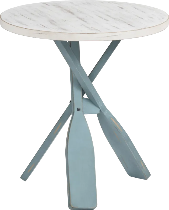 Goldspire White Accent Table