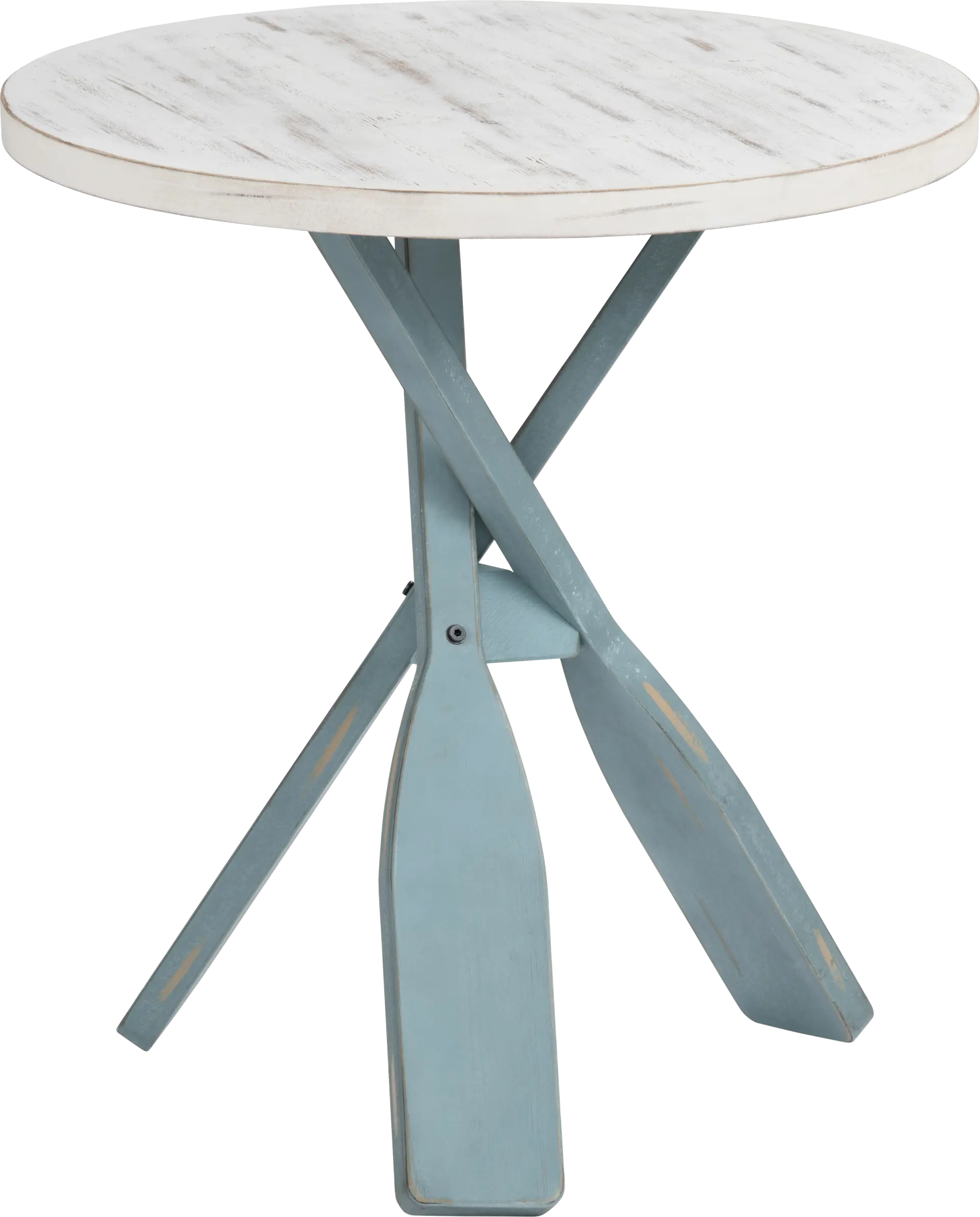 Goldspire White Accent Table