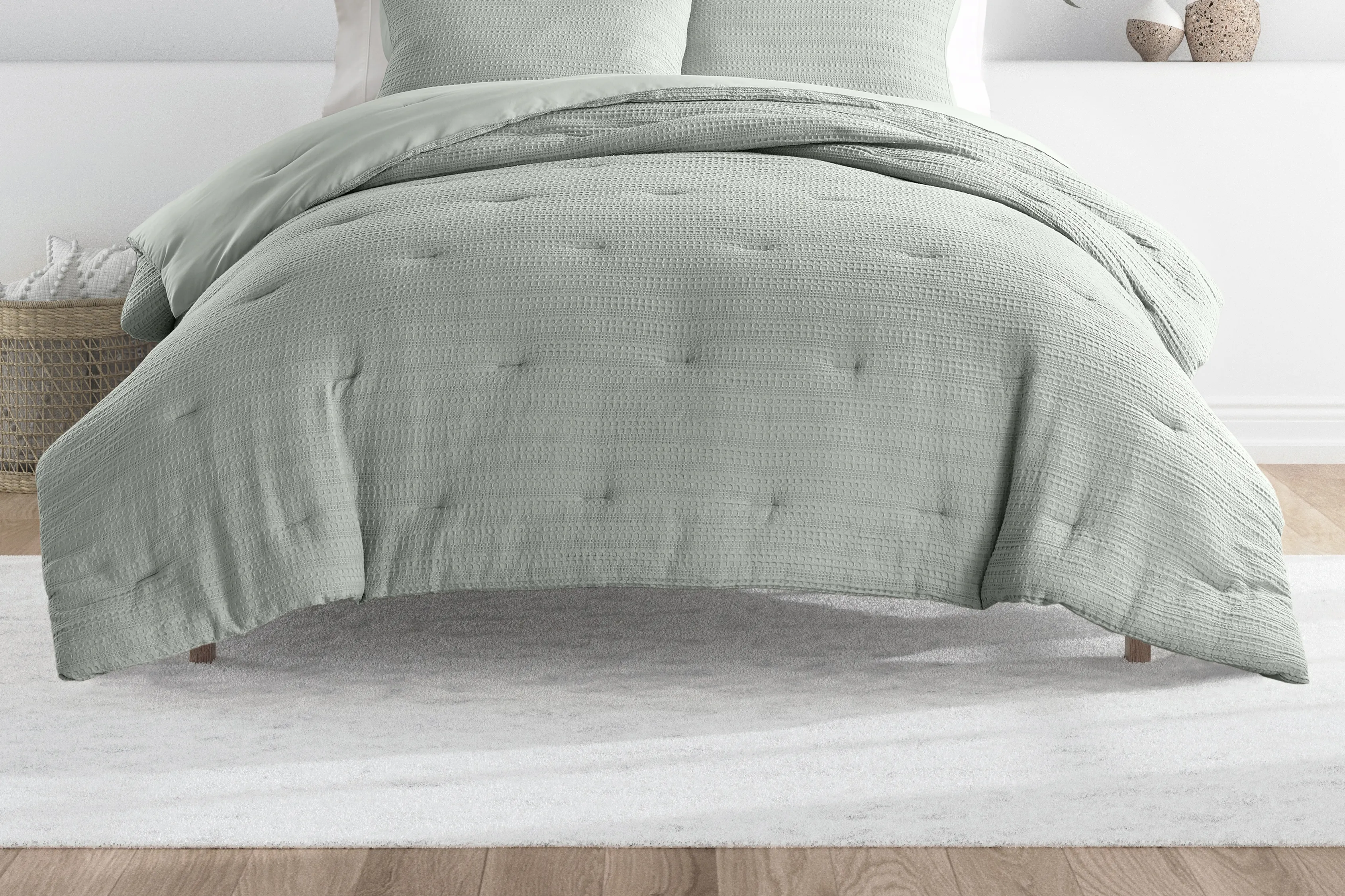 Hoplily Sage 3pc King Comforter Set - Thumbnail - Image 2