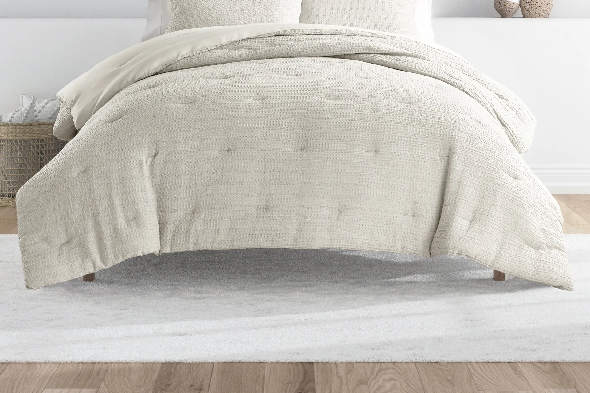 Hoplily Sand 3pc King Comforter Set - Image 2