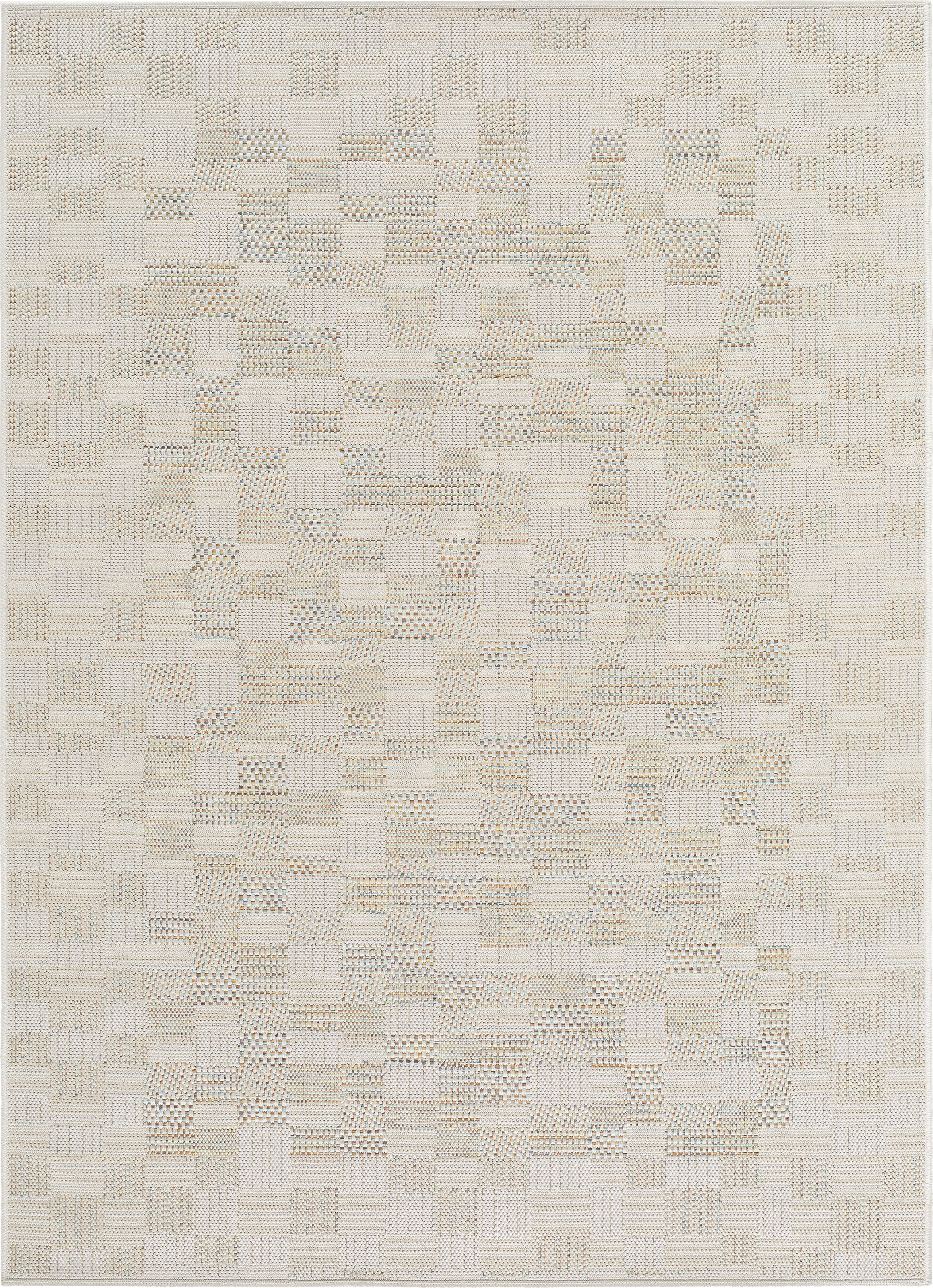 Minya Beige 7'6 x 10' Indoor/Outdoor Rug - Thumbnail - Image 1