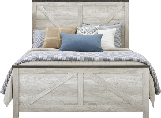 Abilene White 3 Pc Queen Panel Bed