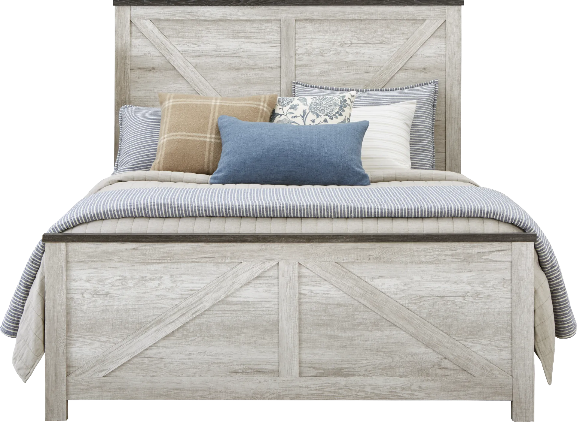 Abilene White 3 Pc Queen Panel Bed - Image 2
