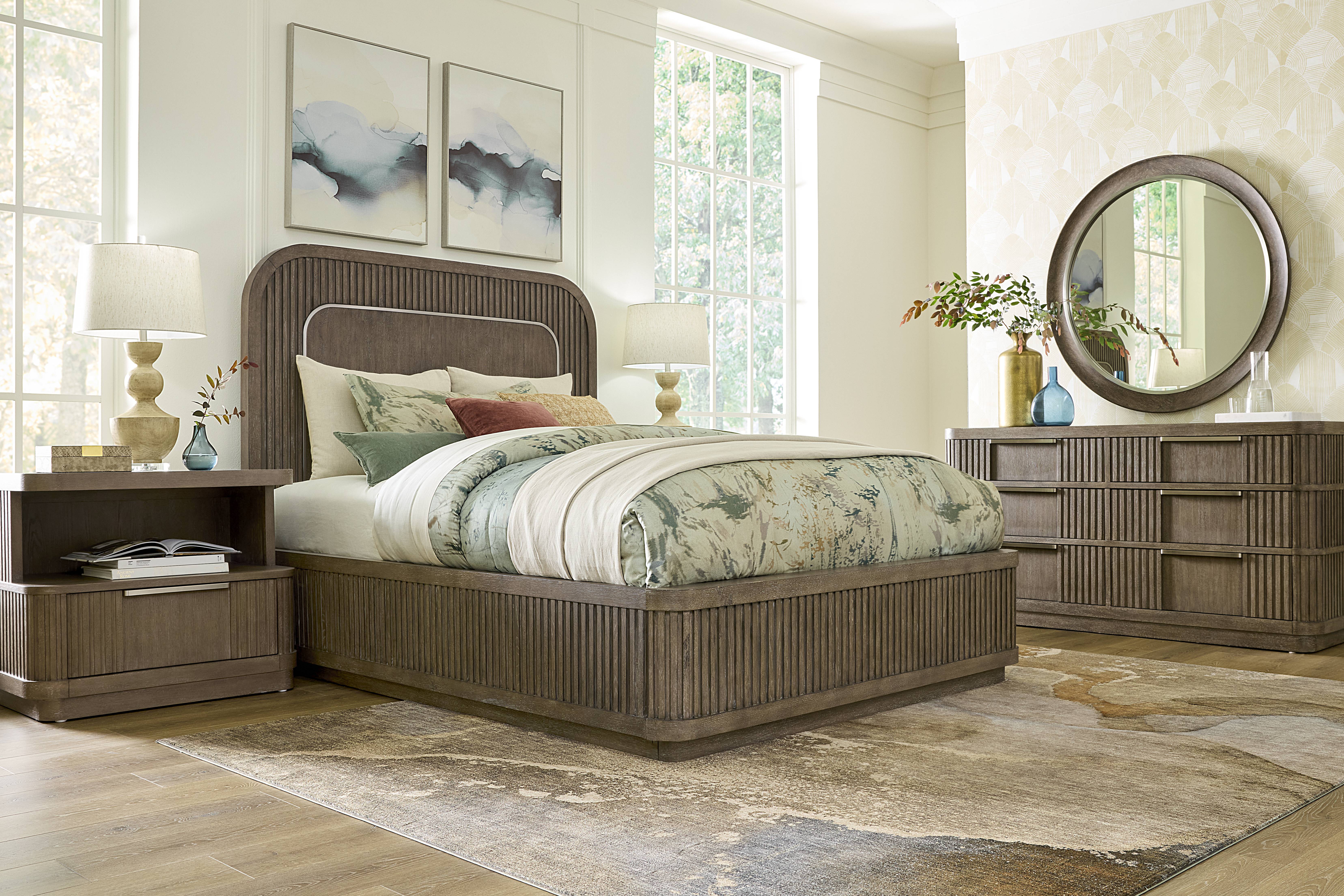 Sausalito Brown 3 Pc Queen Panel Bed - Thumbnail - Image 2