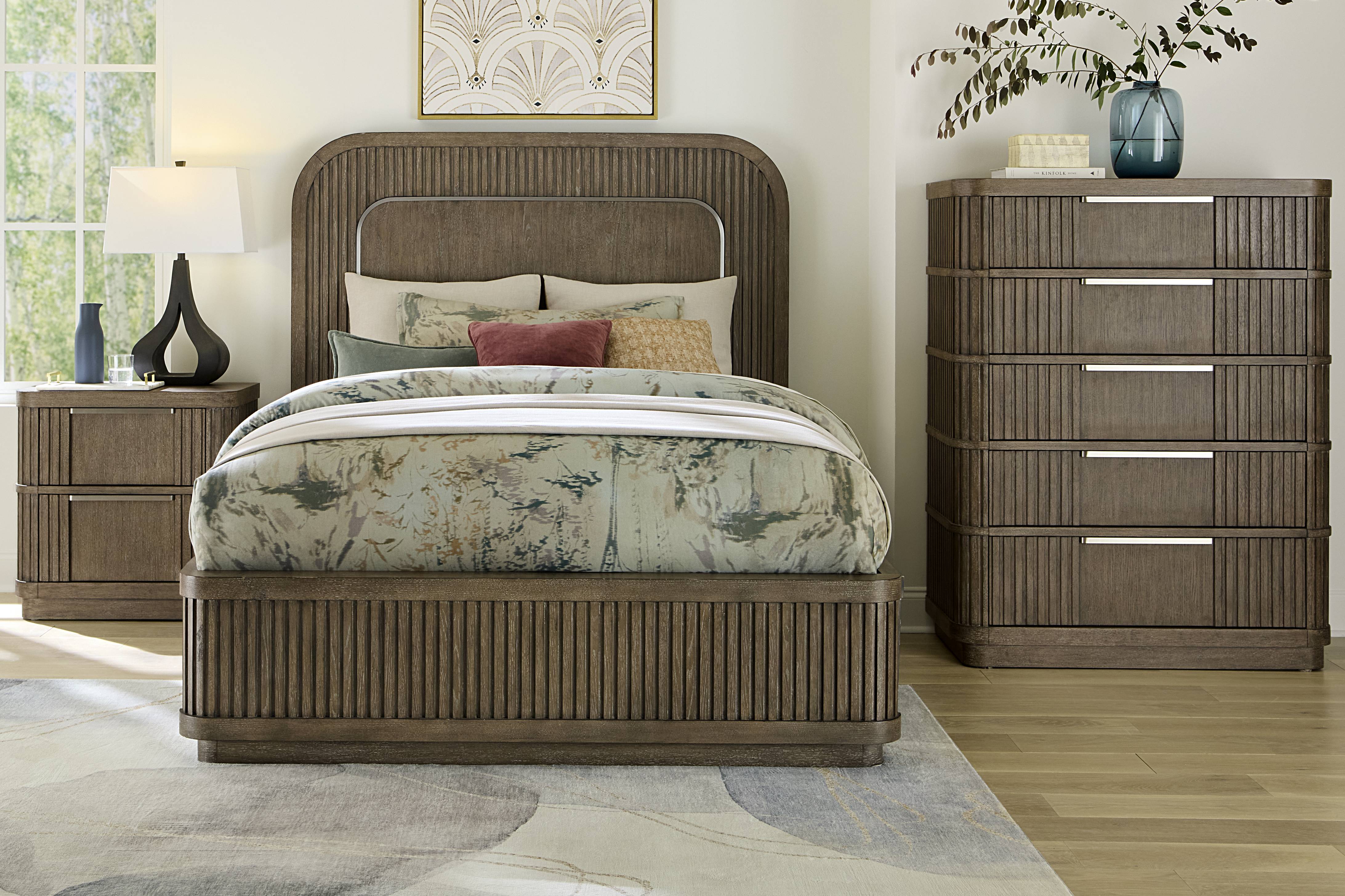 Sausalito Brown 3 Pc King Panel Bed - Thumbnail - Image 2