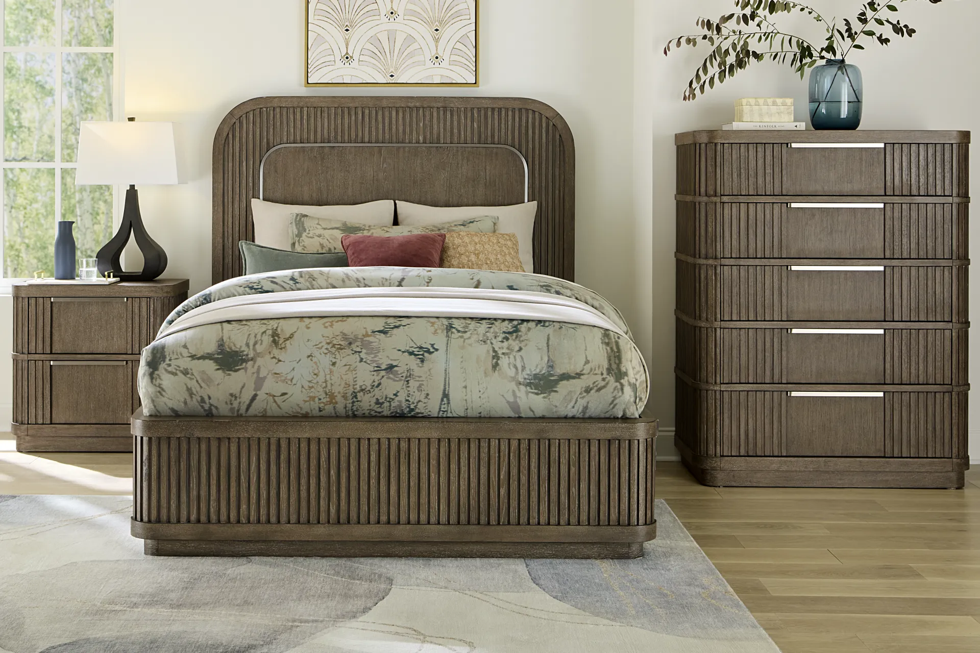 Sausalito Brown 3 Pc King Panel Bed - Image 1