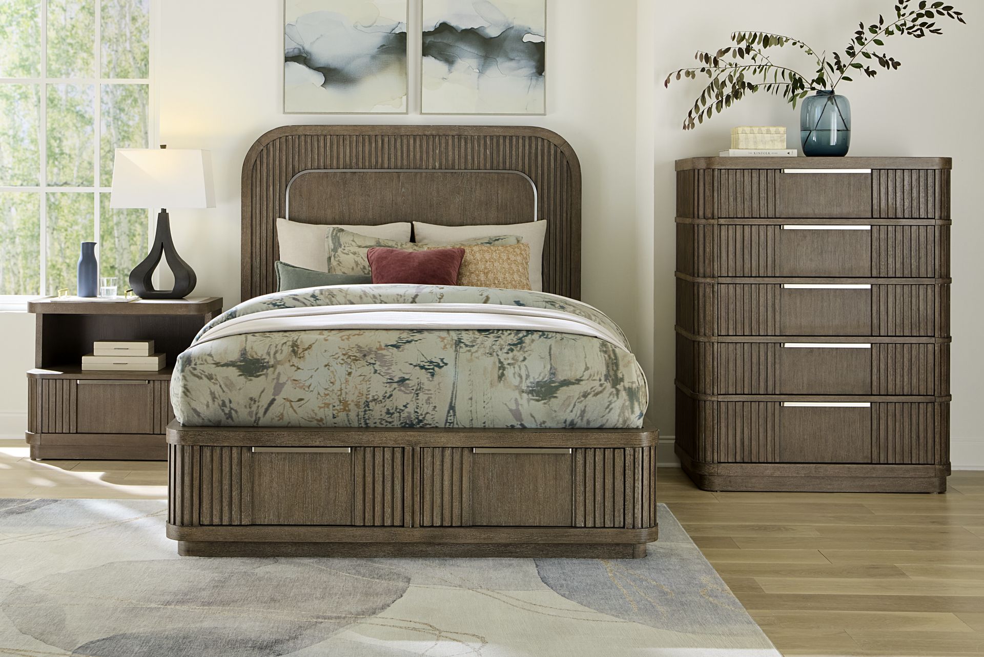 Sausalito Brown 7 Pc Queen Storage Bedroom - Image 2
