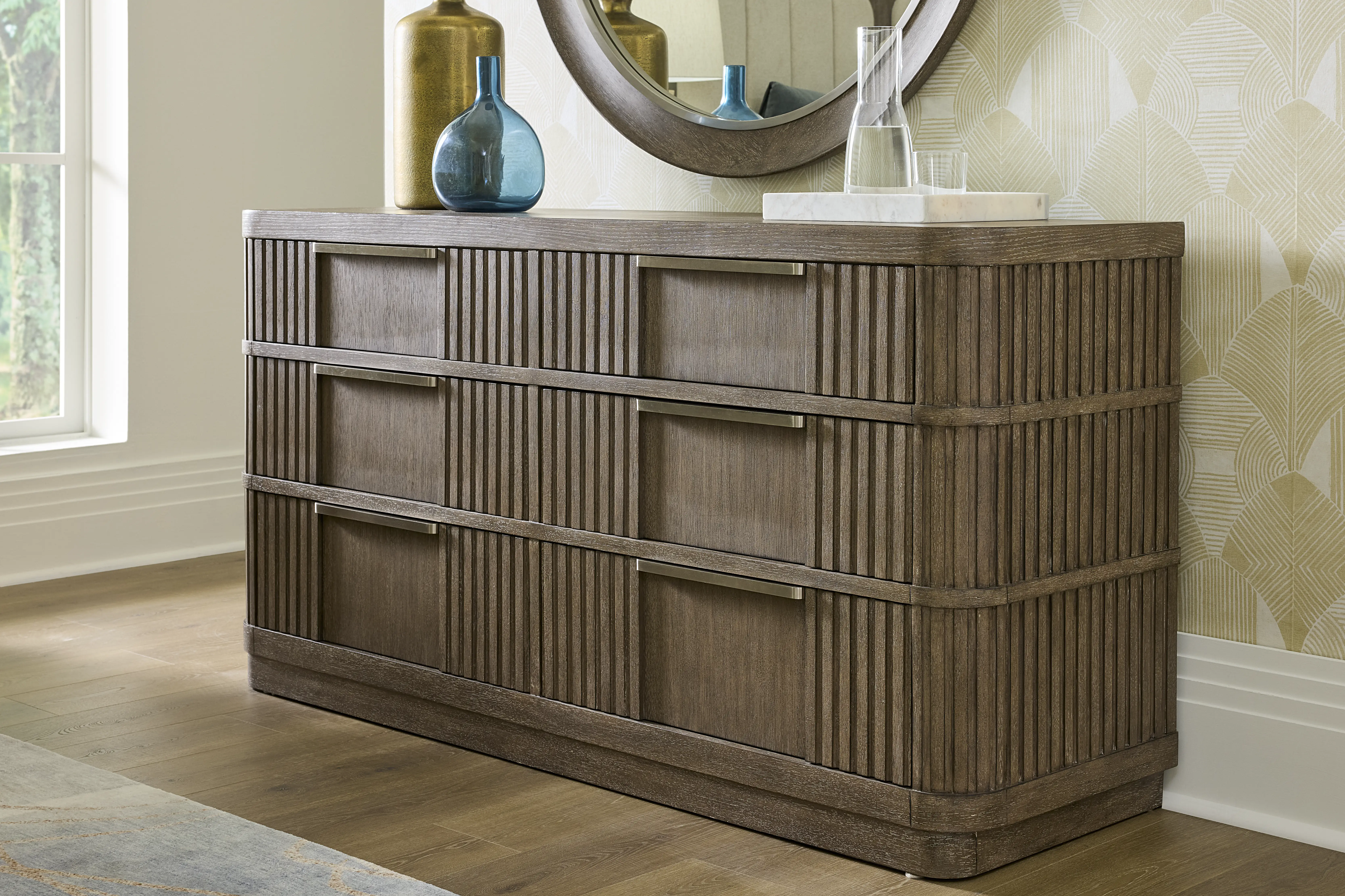 Drew & Jonathan Sausalito Brown Dark Wood Dresser
