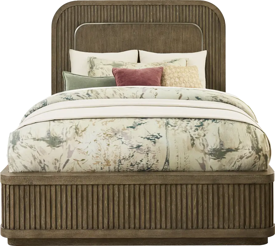 Sausalito Brown 3 Pc King Panel Bed