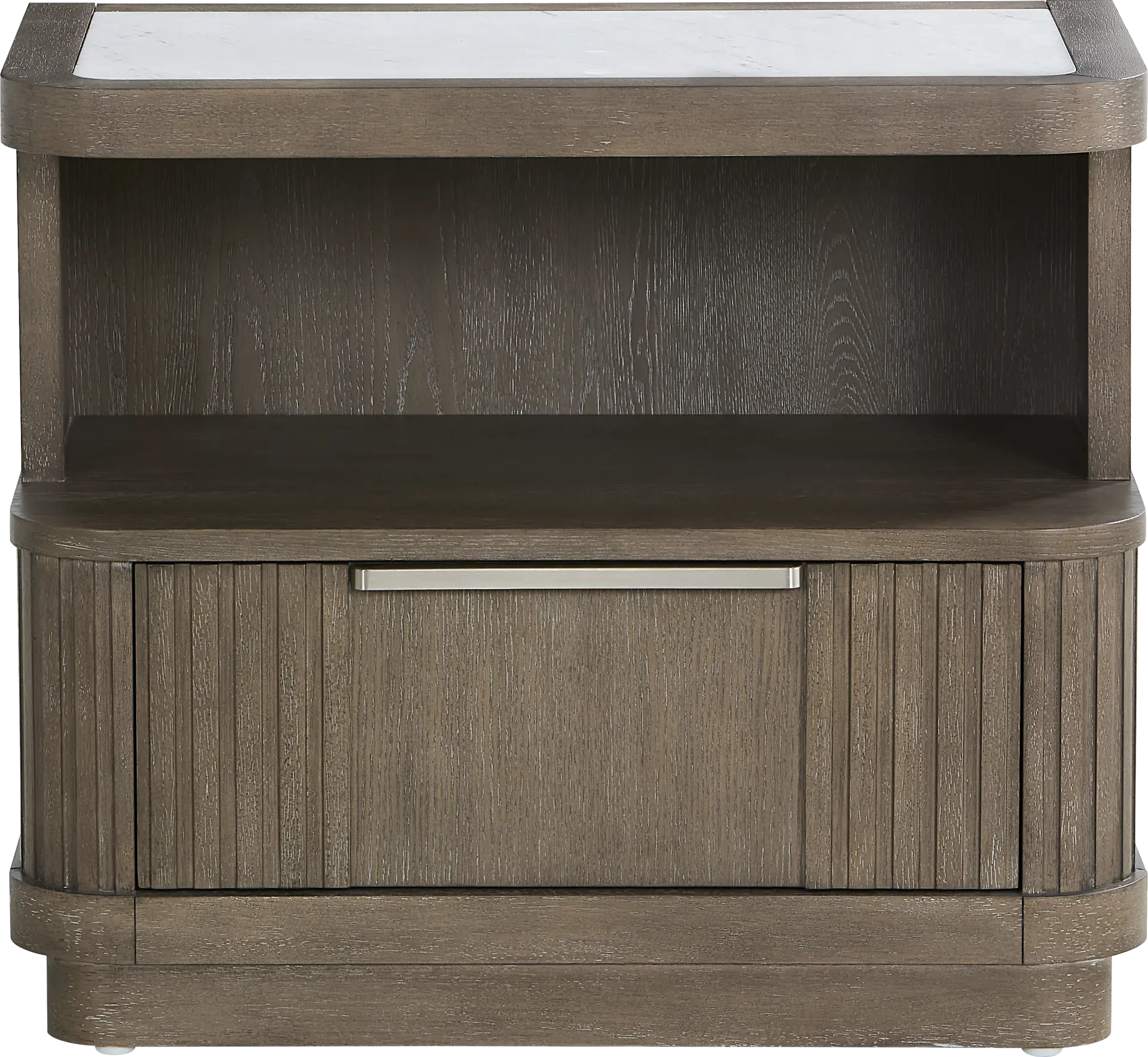 Sausalito Brown 1-Drawer Nightstand