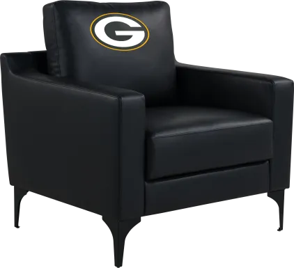 Green Bay Packers Black Accent Chair