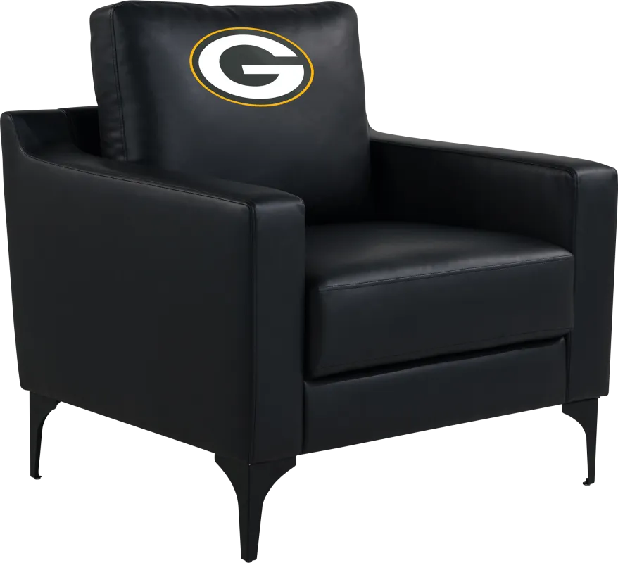 Green Bay Packers Black Accent Chair