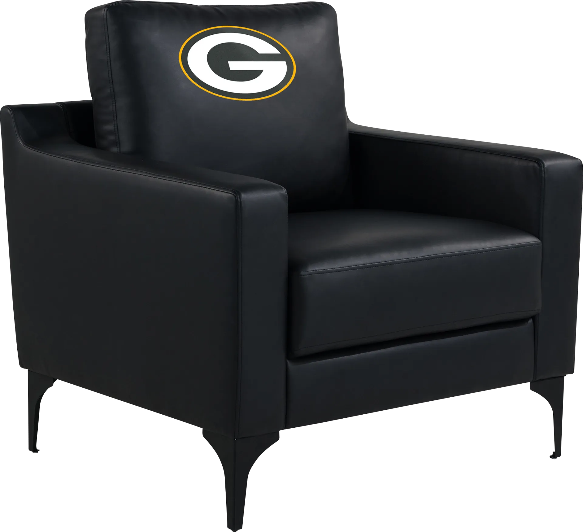 Green Bay Packers Black Accent Chair - Image 1