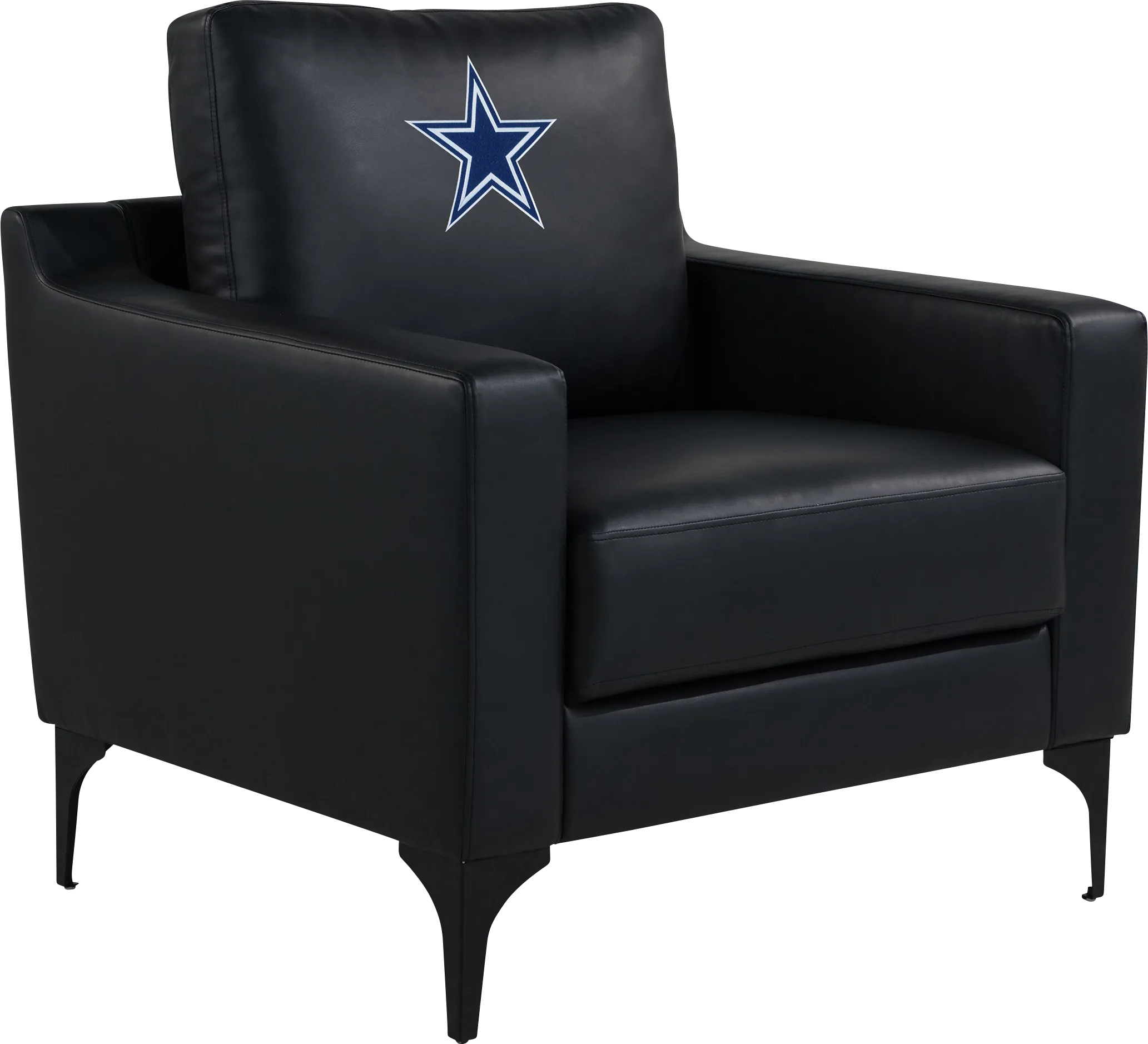 Dallas Cowboys Black Accent Chair - Thumbnail - Image 1