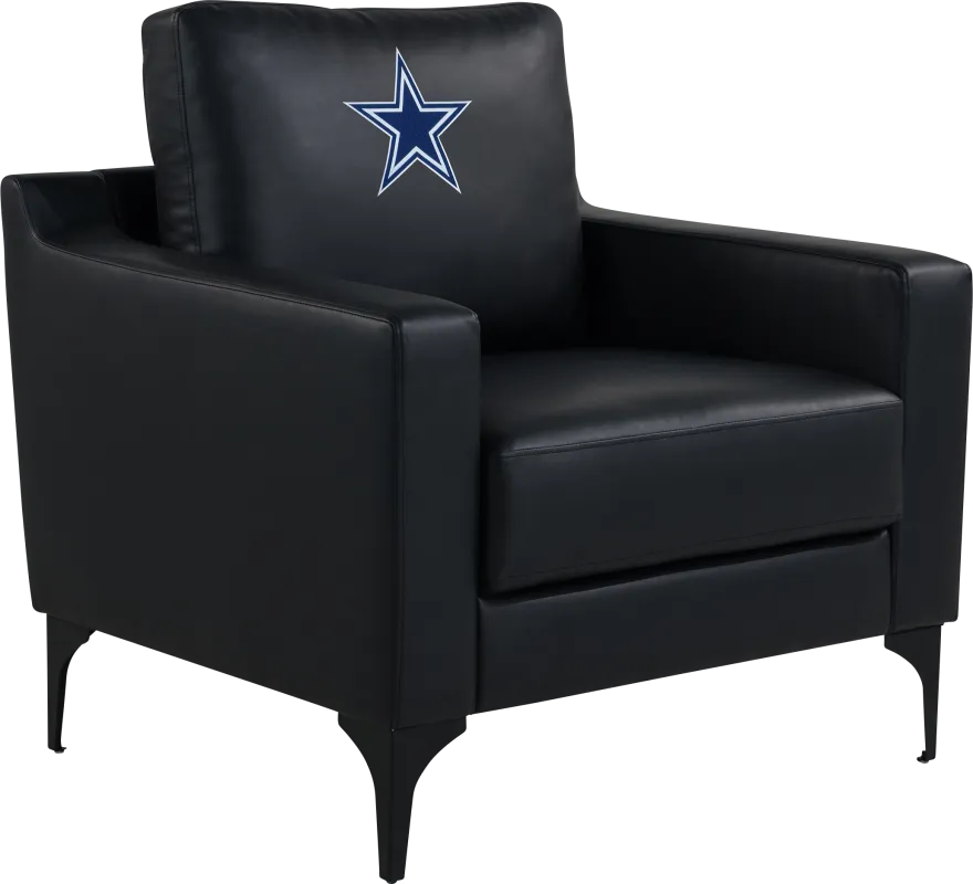 Dallas Cowboys Black Accent Chair