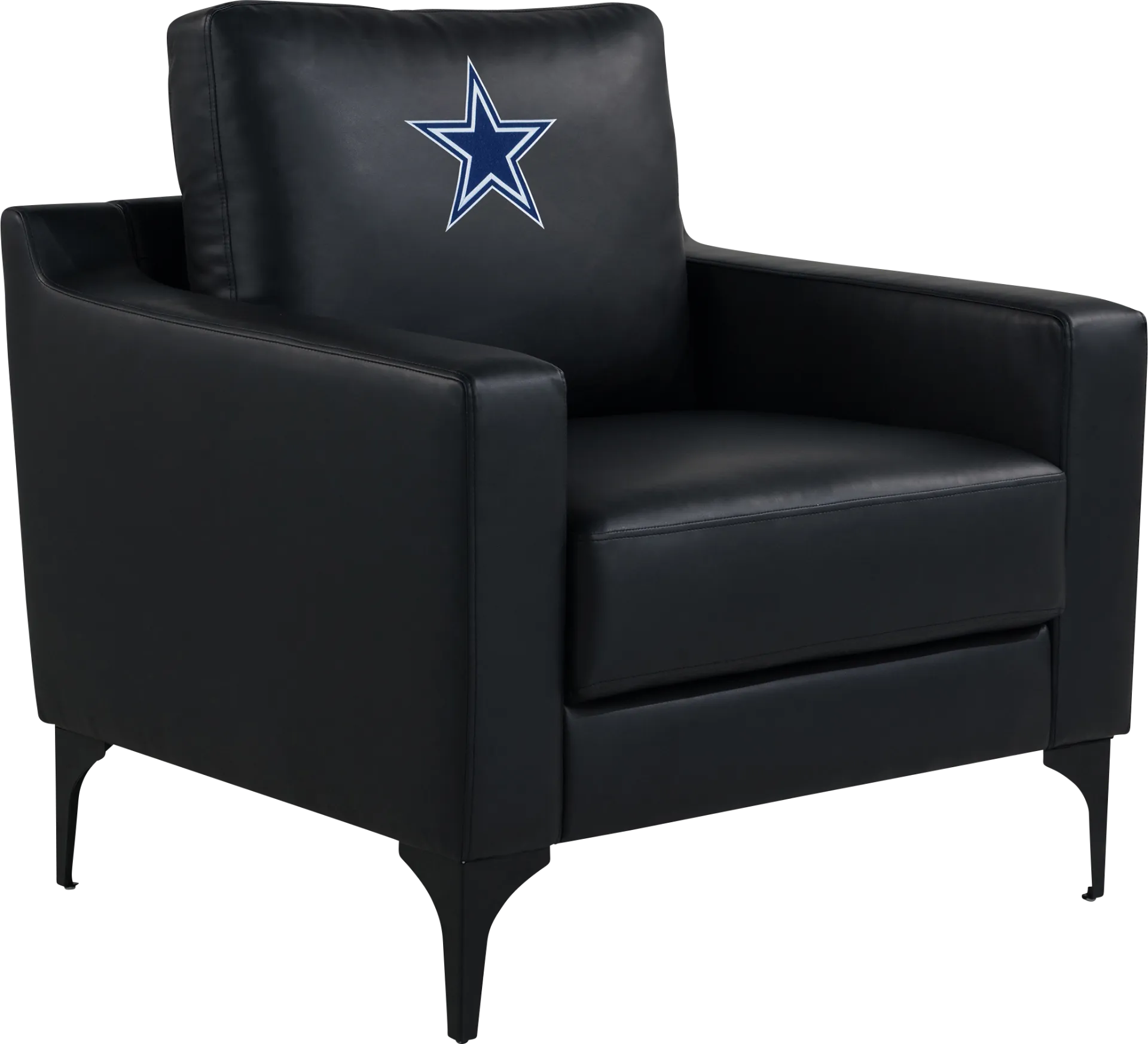 Dallas Cowboys Black Accent Chair - Image 1