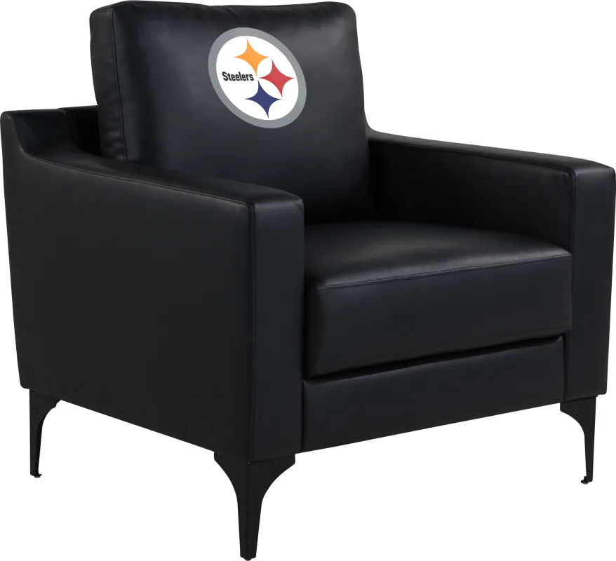 Pittsburgh Steelers Black Accent Chair