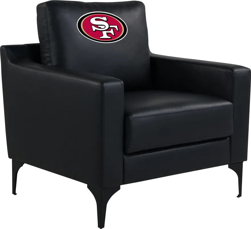 San Francisco 49ers Black Accent Chair
