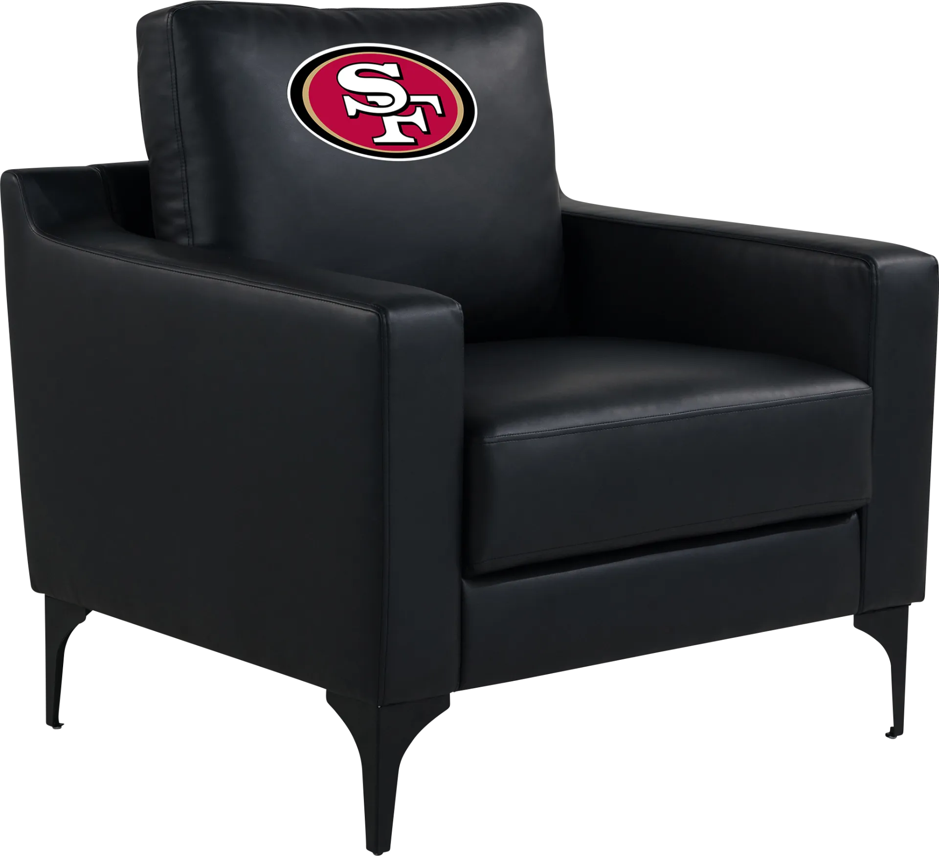 San Francisco 49ers Black Accent Chair - Image 1