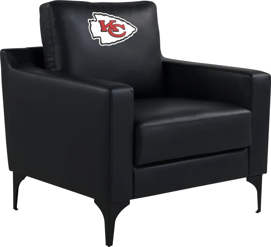 Kansas City Chiefs Black Accent Chair