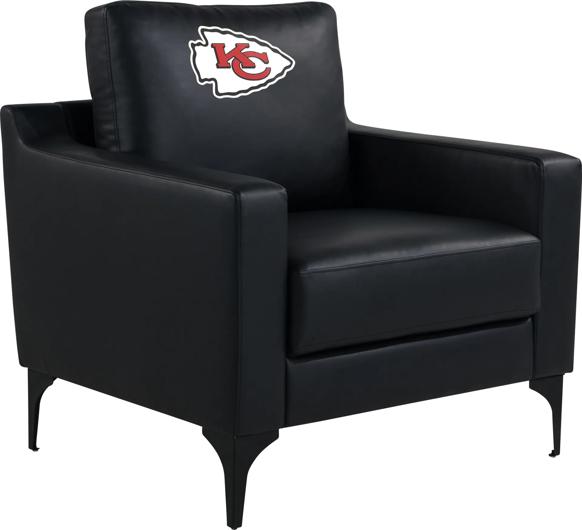 Kansas City Chiefs Black Accent Chair - Image 1