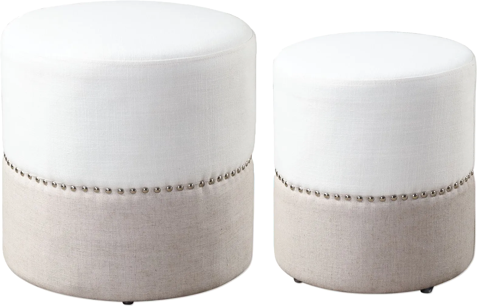 Tannahill Linen Ottoman, Set of 2 - Image 1