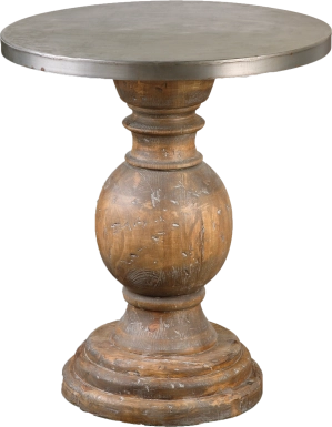 Bendye Silver Accent Table