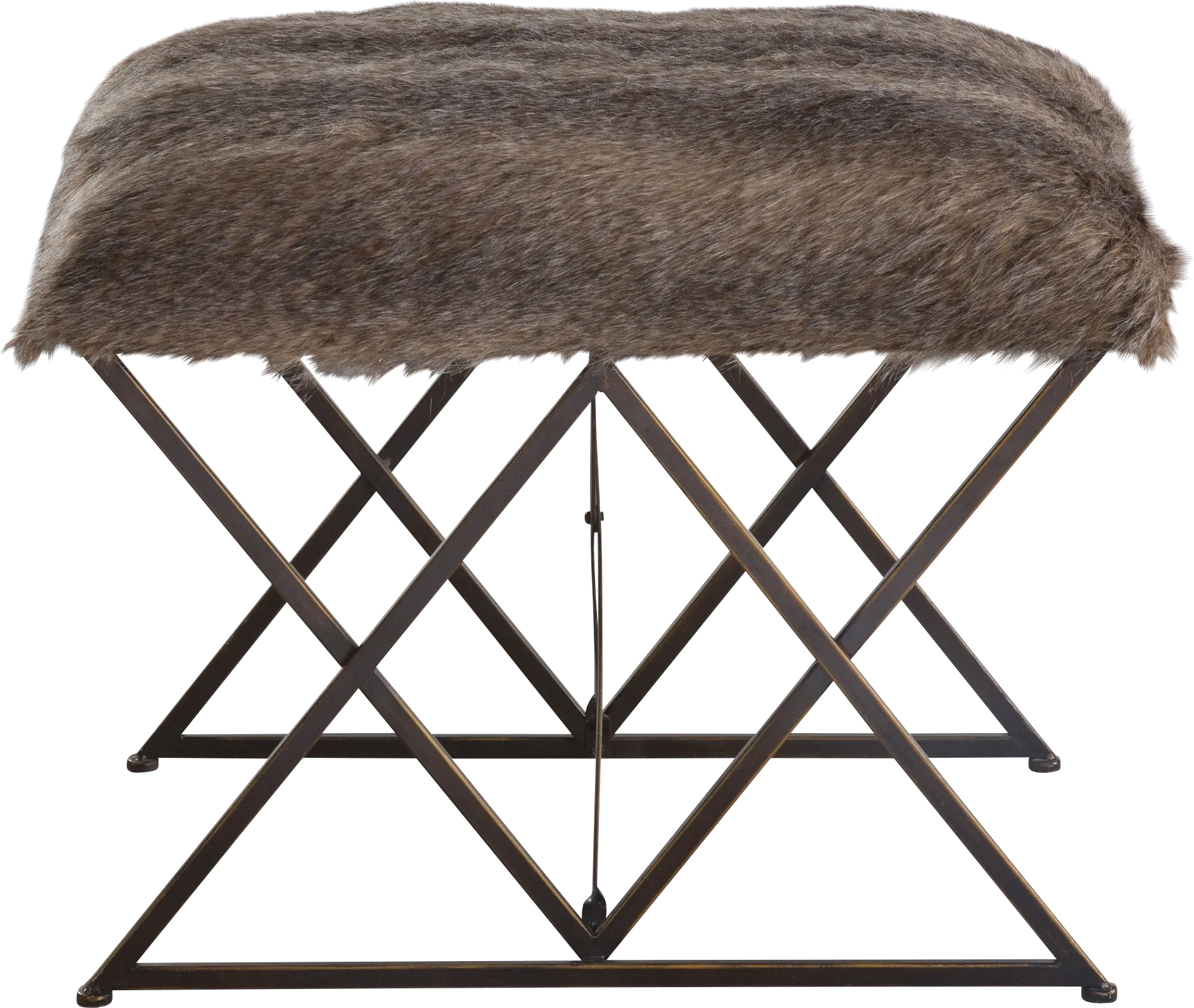 Byington Brown Accent Bench - Thumbnail - Image 1