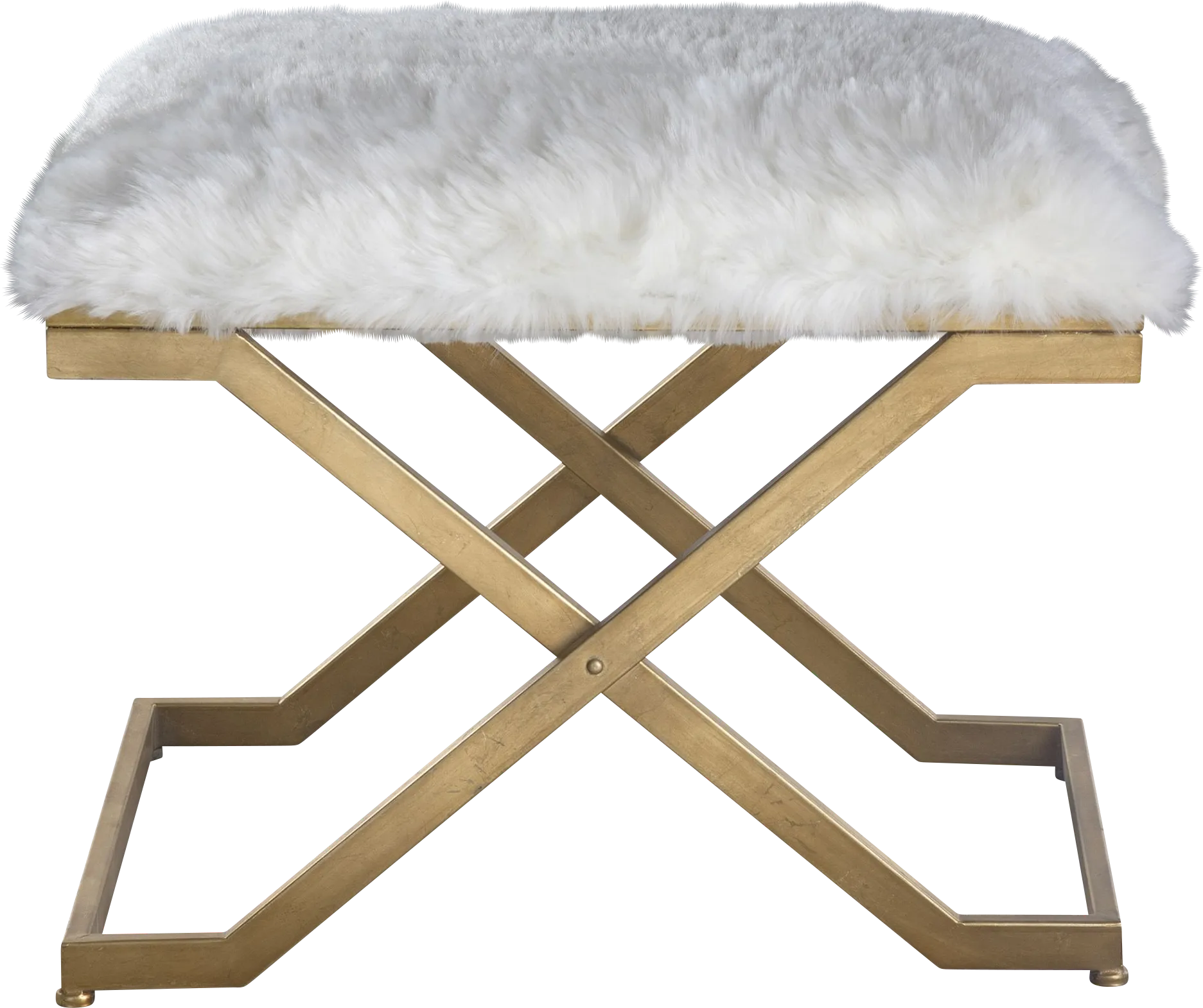 Foxall White Accent Bench - Image 1