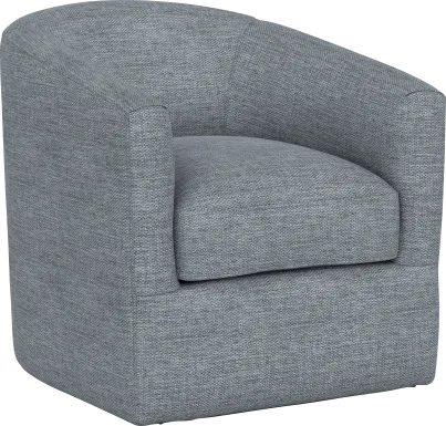 Naoke I Gray Swivel Accent Chair