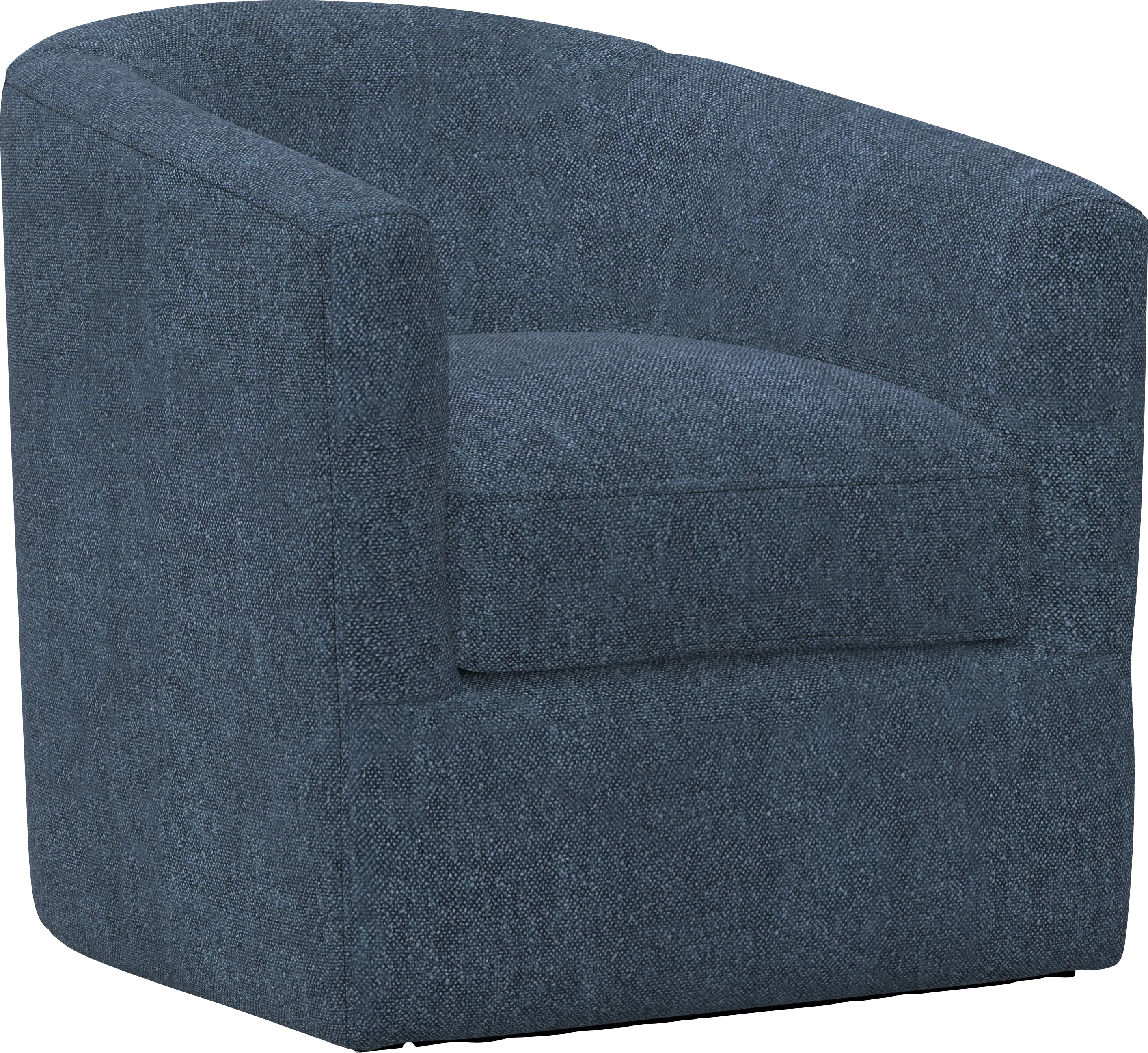 Naoke I Blue Swivel Accent Chair - Thumbnail - Image 1