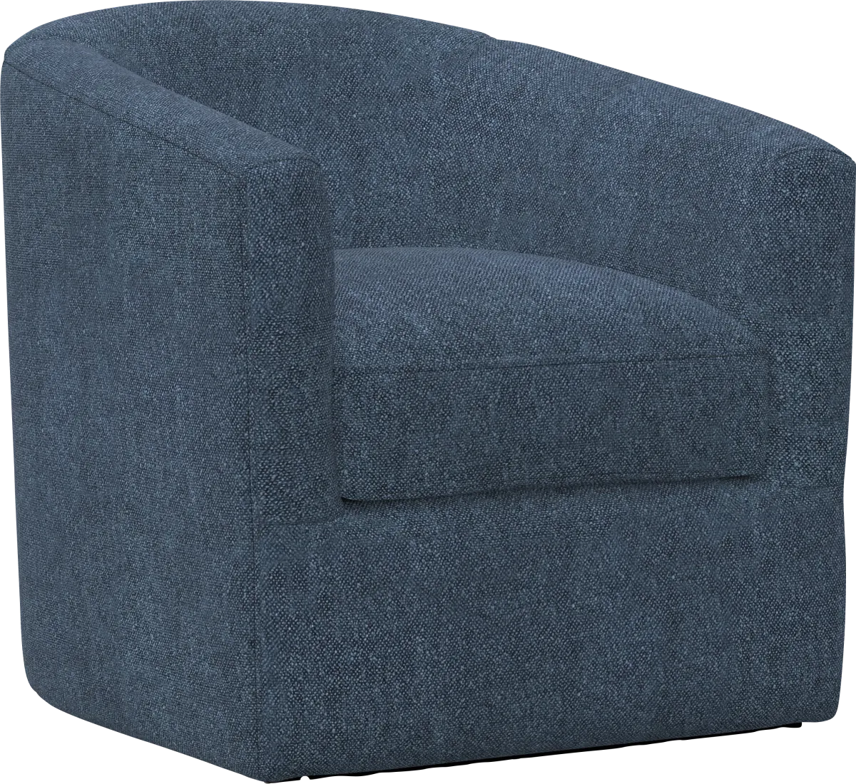 Naoke I Blue Polyester Fabric Swivel Accent Chair | Rooms to Go