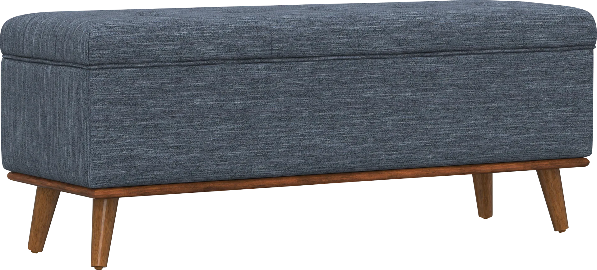 Bemaro Blue Ottoman - Image 1