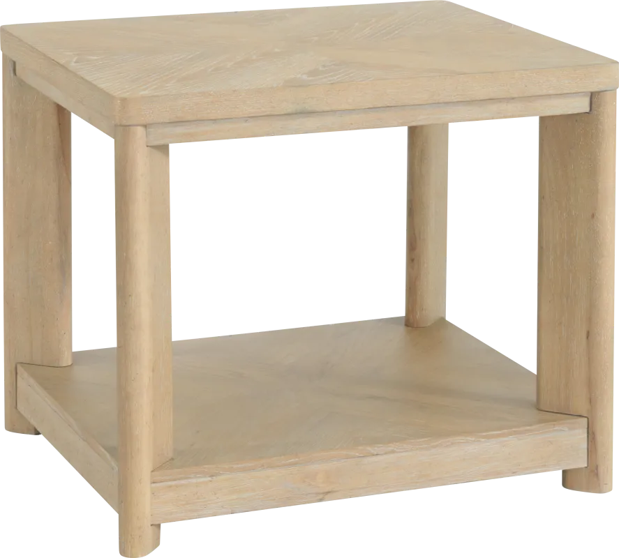 Hasia Beige End Table