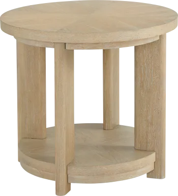 Hasia Beige Accent Table