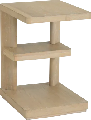 Hasia Beige Chairside Table