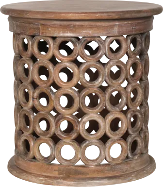 Myres Brown Accent Table