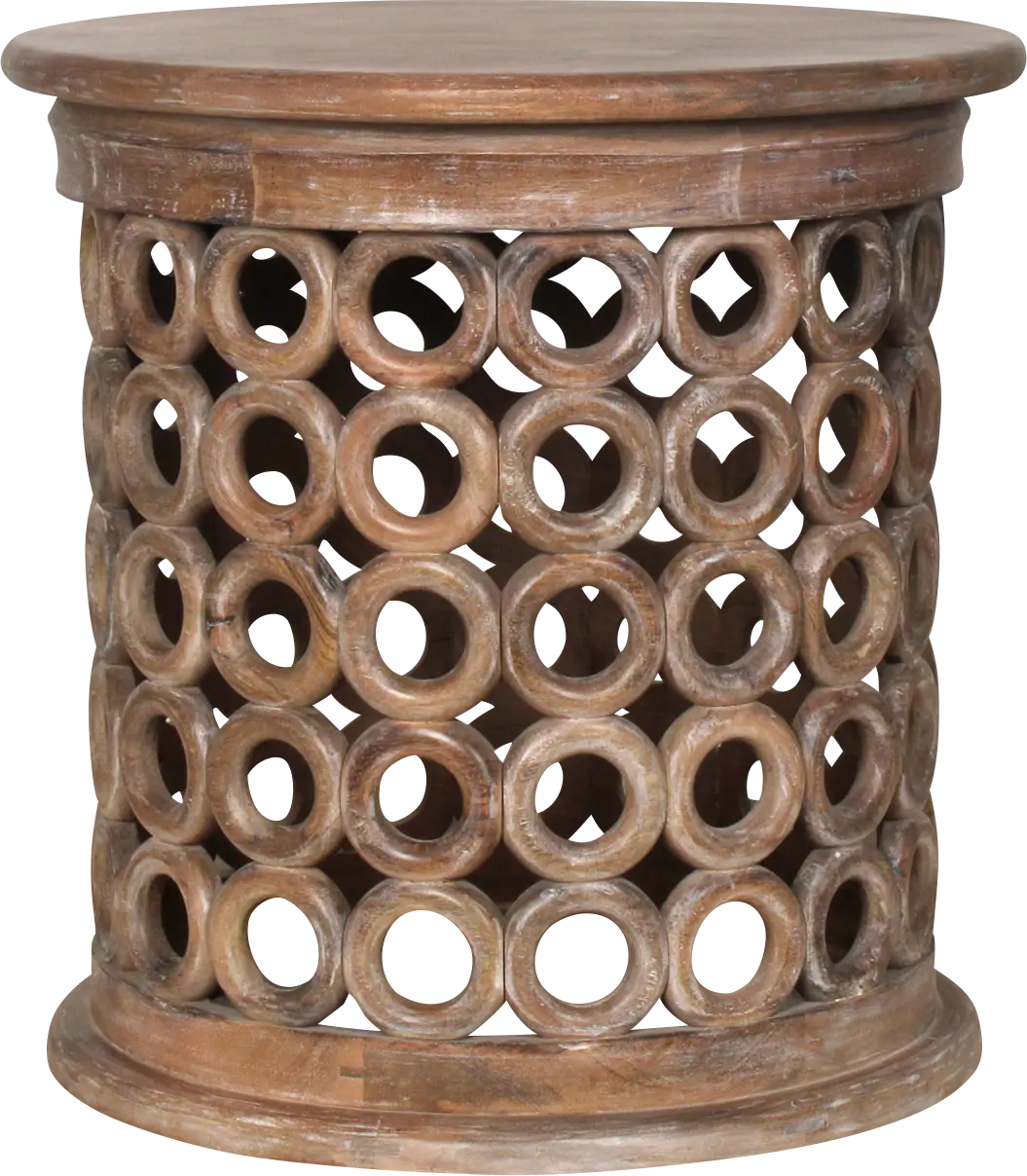 Myres Brown Accent Table
