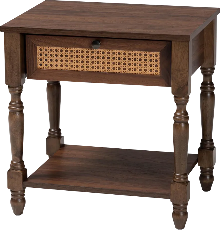 Warfel Dark Brown Nightstand