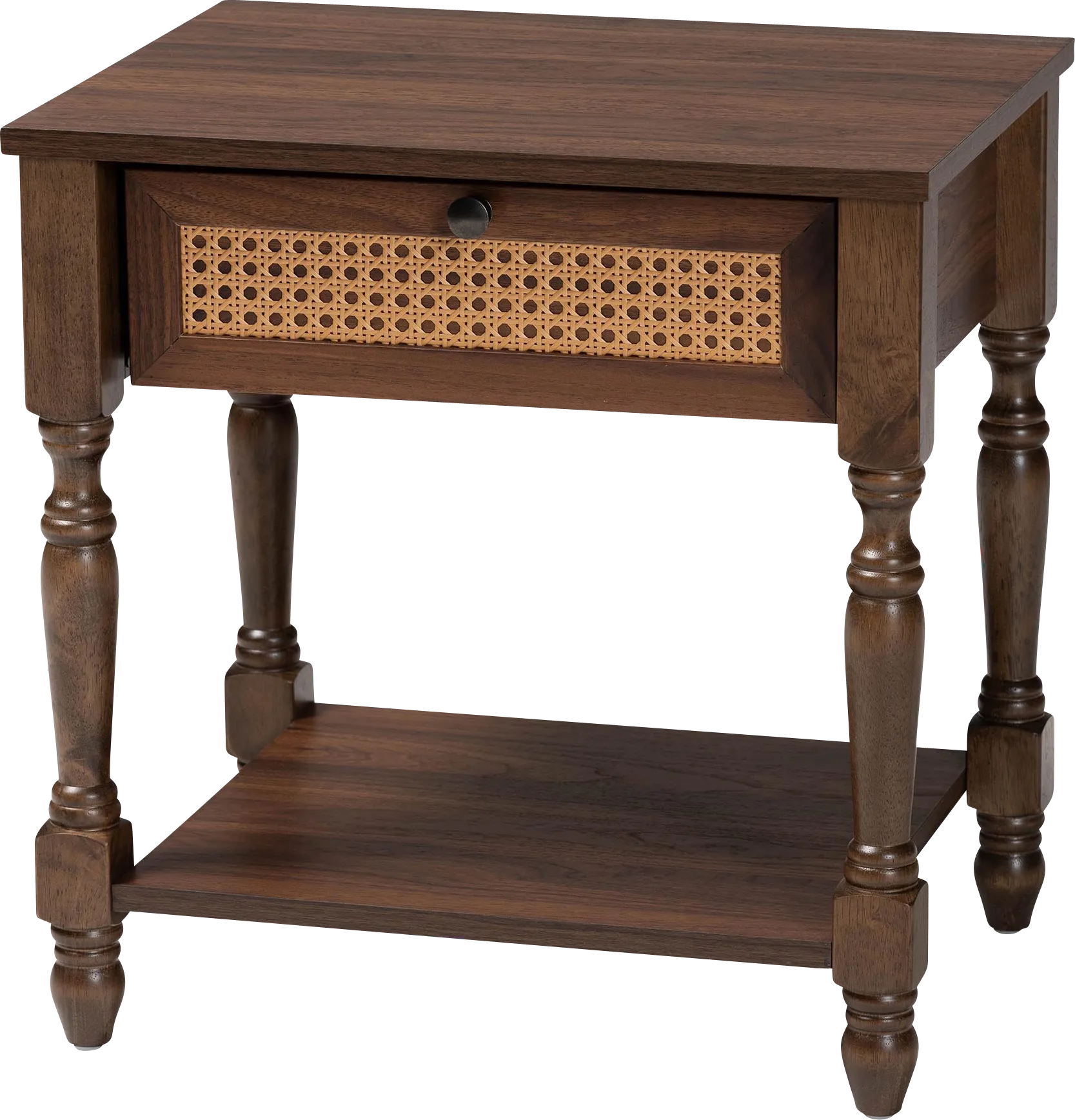 Warfel Dark Brown Nightstand - Image 1