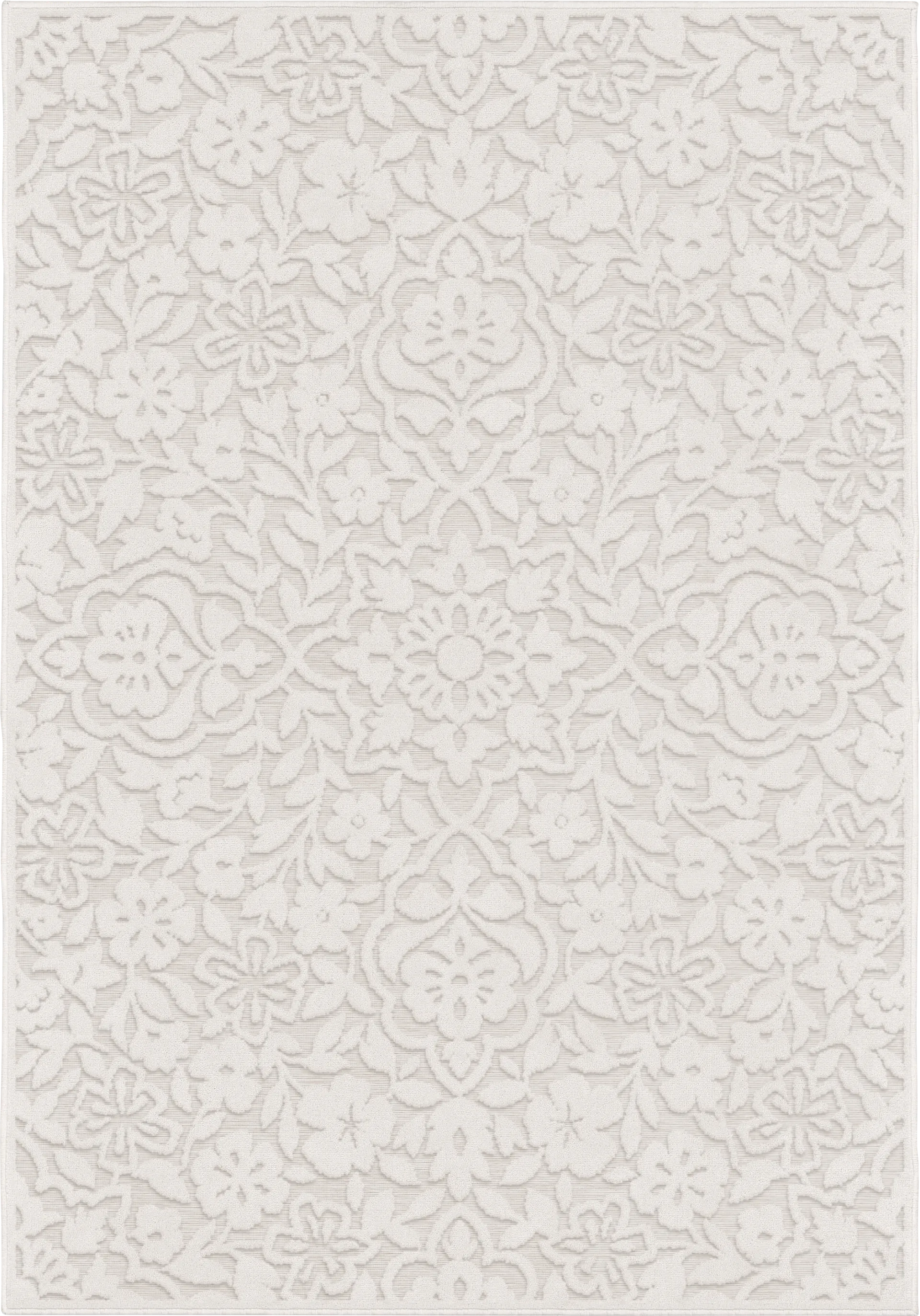 Jasvir Off-White 5'2 x 7'6 Indoor/Outdoor Rug - Image 1