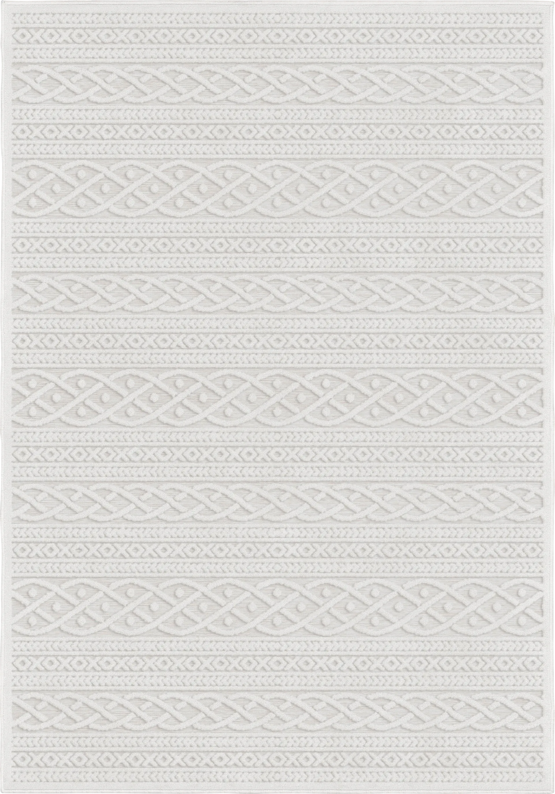 Tisya Ivory 7'9 x 10'10 Indoor/Outdoor Rug - Image 1