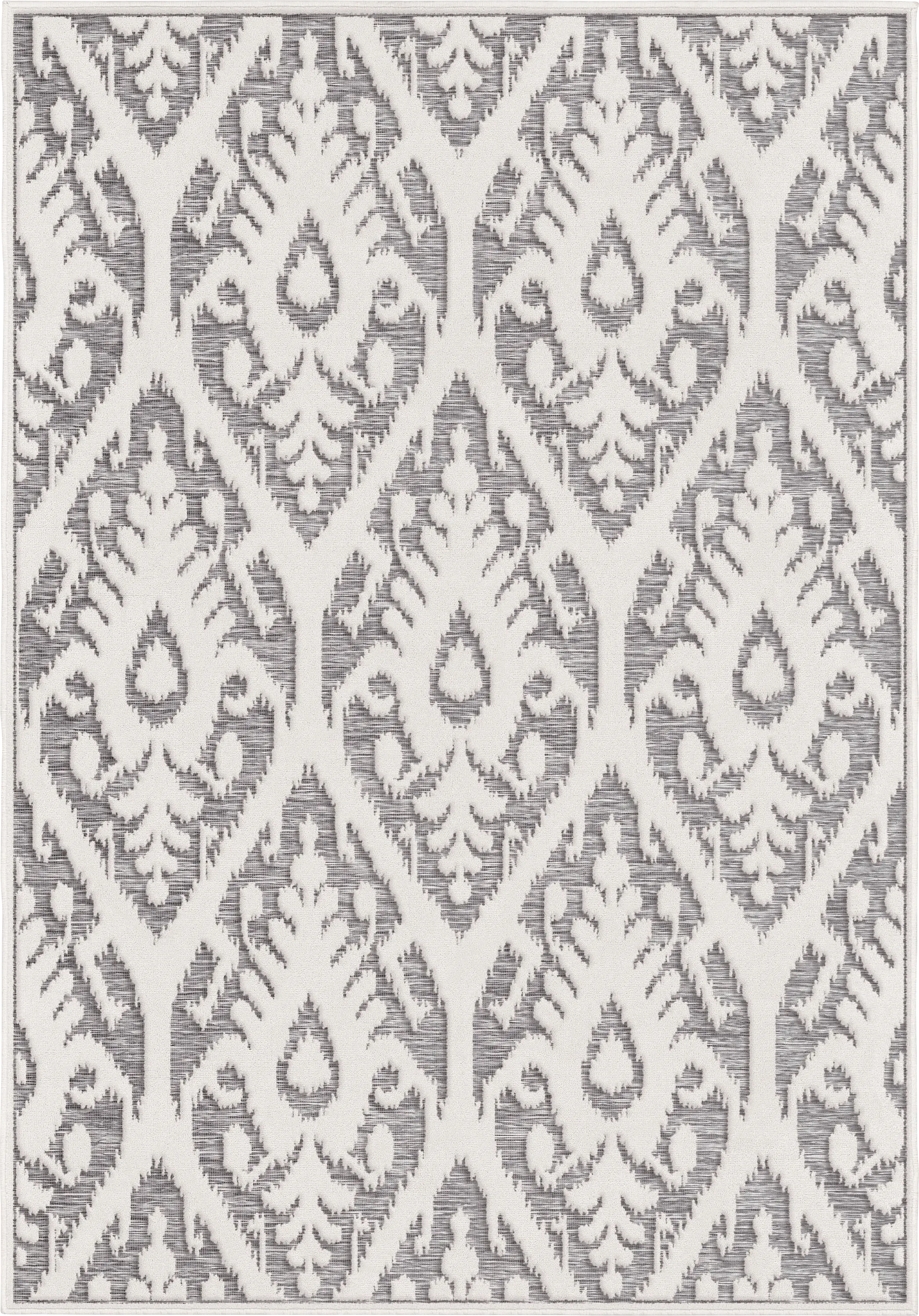Andena Gray 5'2 x 7'6 Indoor/Outdoor Rug - Thumbnail - Image 1