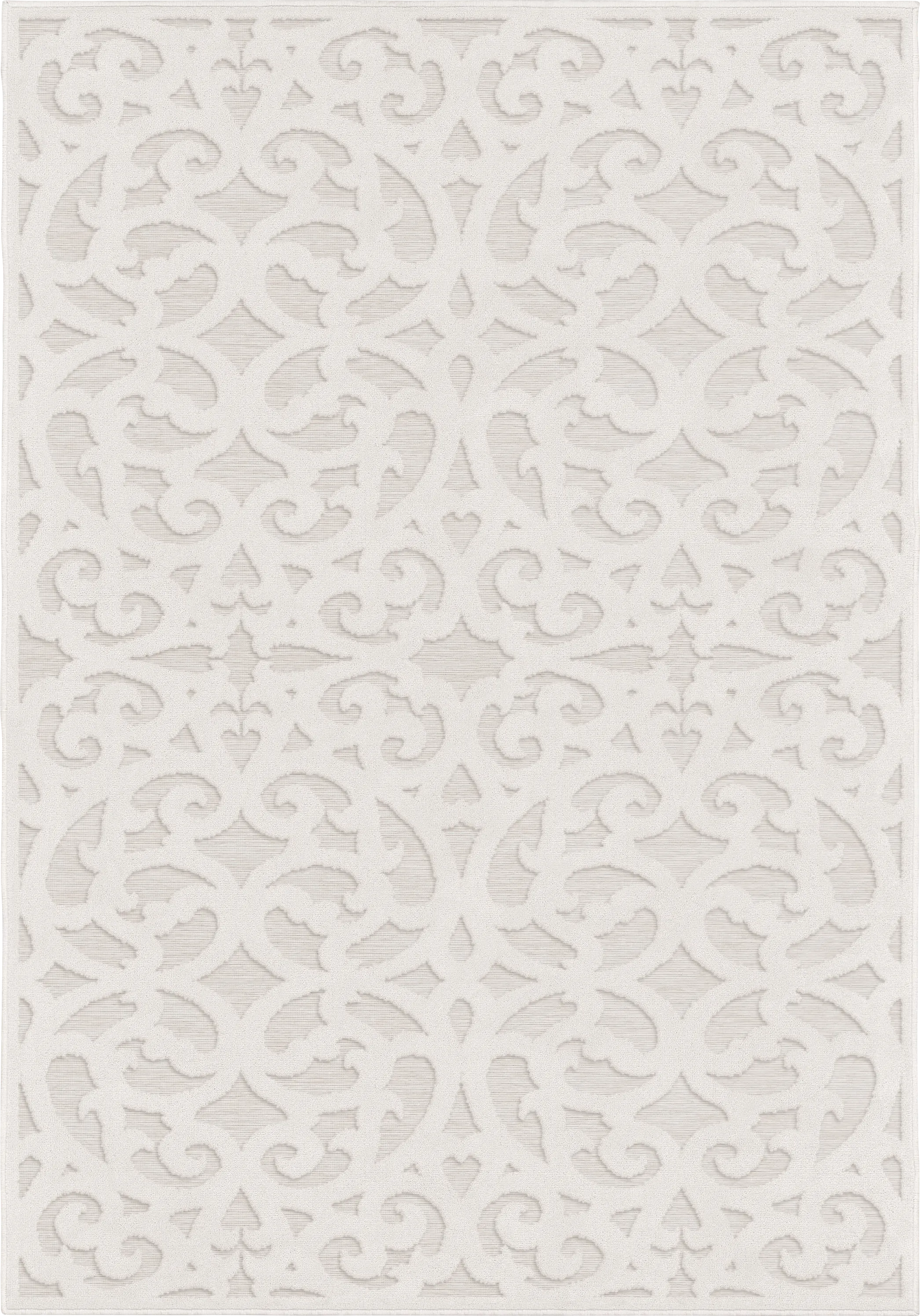 Andrei Off-White 5'2 x 7'6 Indoor/Outdoor Rug - Image 1