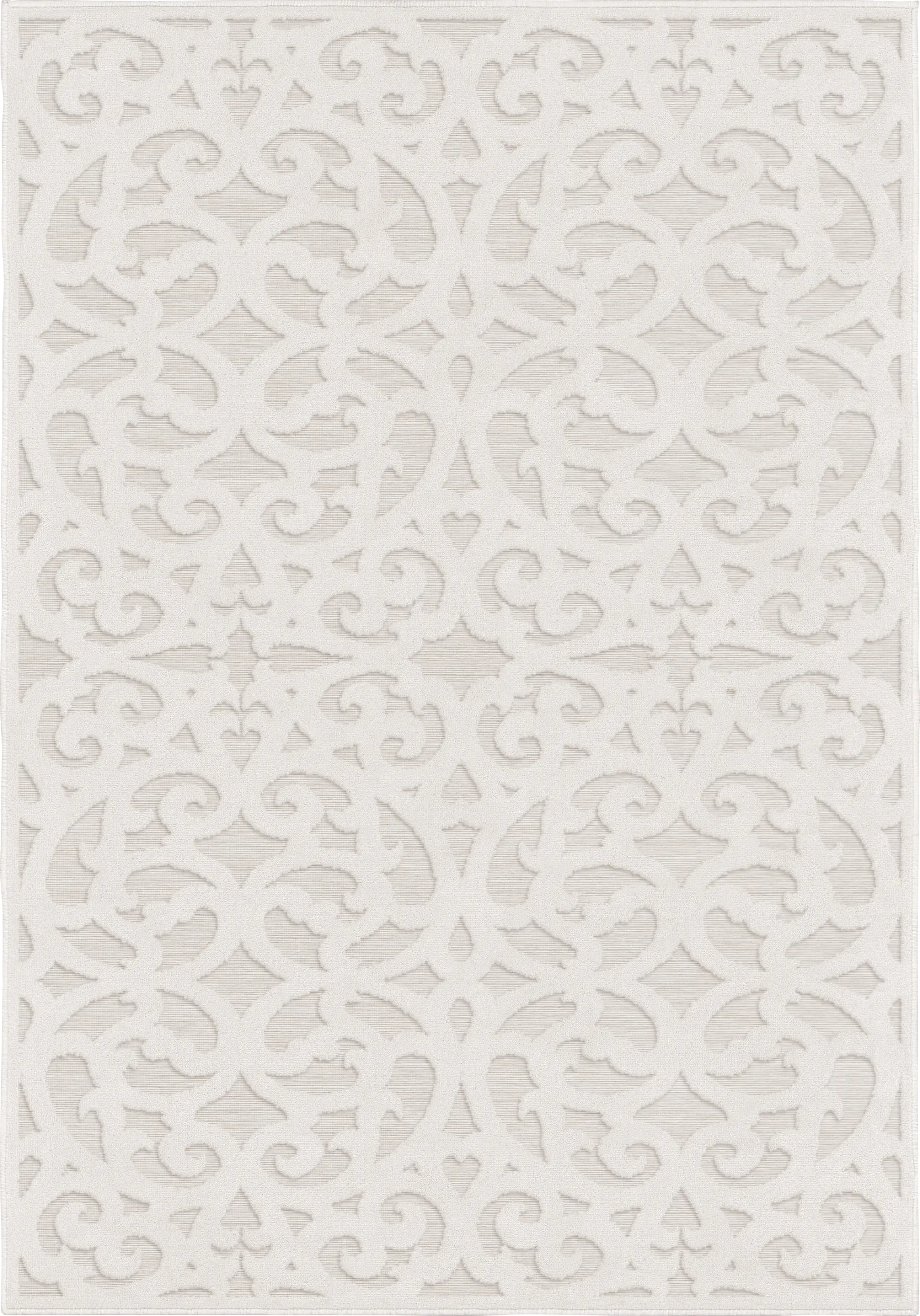 Andrei Off-White 7'9 x 10'10 Indoor/Outdoor Rug - Image 1